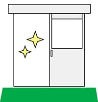 Heavy-vehicle aisle